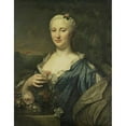 thumbnail image 2 of Mattheus Verheyden 15x18 Black Ornate Wood Framed Double Matted Museum Art Print Titled - Portrait of Agnes Margaretha Albinus, Wife or Coenraad Van Heemskerck (1750), 2 of 5