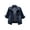 Dark Blue, variant on Haitryli Womens Denim Jacket Crop Style 3/4 Sleeve Button Up Slim Fit Jean Jacket Coat Outwear Dark Blue 5XL