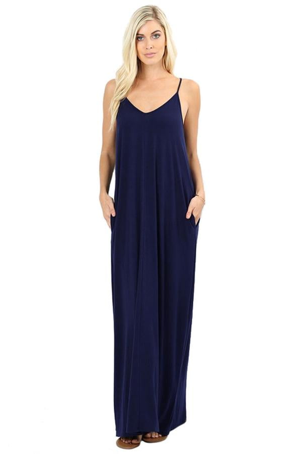 spaghetti strap maxi dress