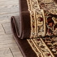 thumbnail image 6 of Sultan Medallion Brown Oriental 4 x 5 (3'11" x 5'3" ) Area Rug Persian Floral Formal Traditional Area Rug Easy Clean Stain Fade Resistant Shed Free Modern Classic Contemporary Thick Soft Plush Rug, 6 of 8