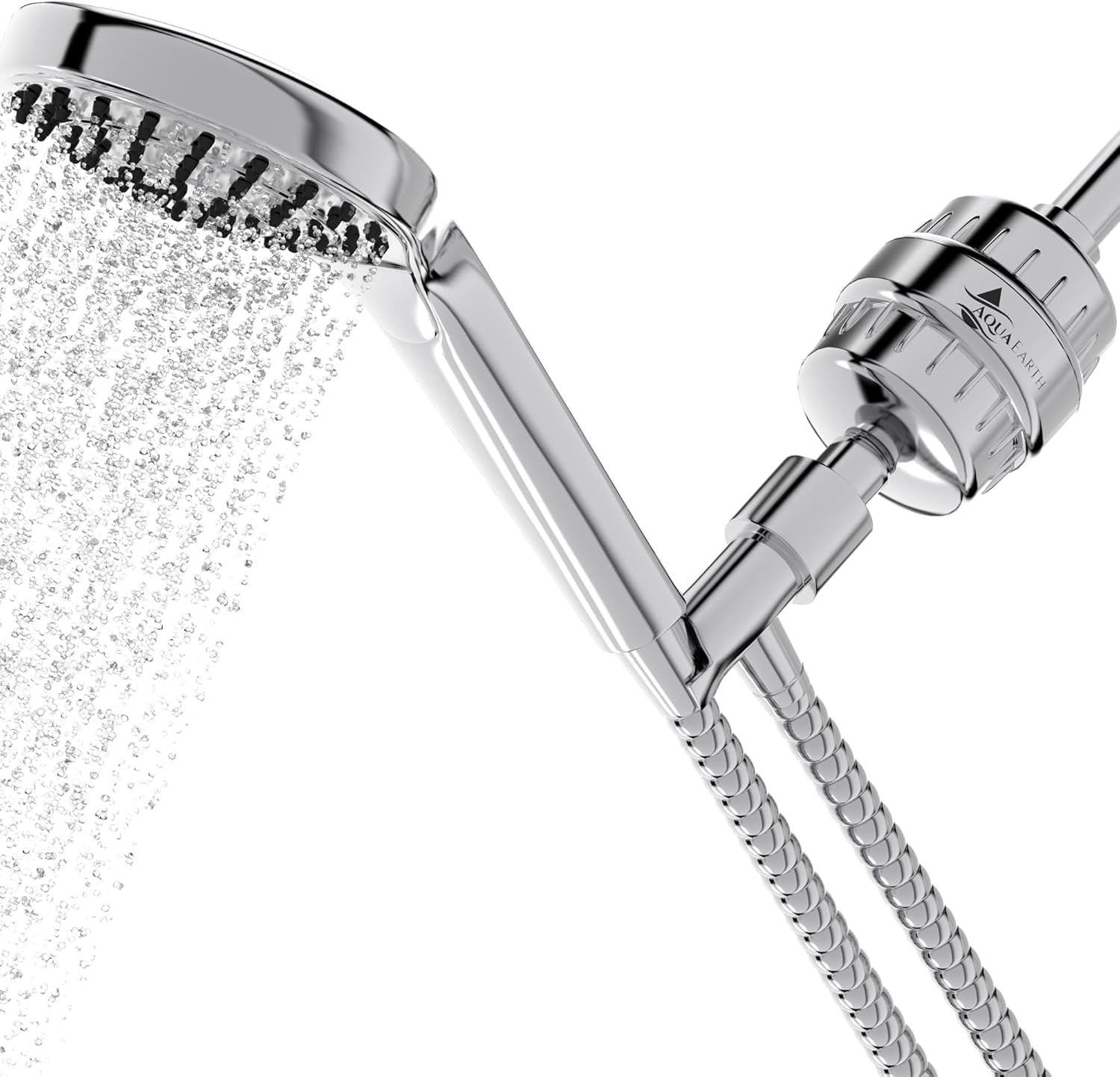 Aqua Earth Shower Filter For Hard Water Removes Chlorine Fluoride Harmful Substances Organics Other Sediments Shower Head Filter High Output Vitamin C
