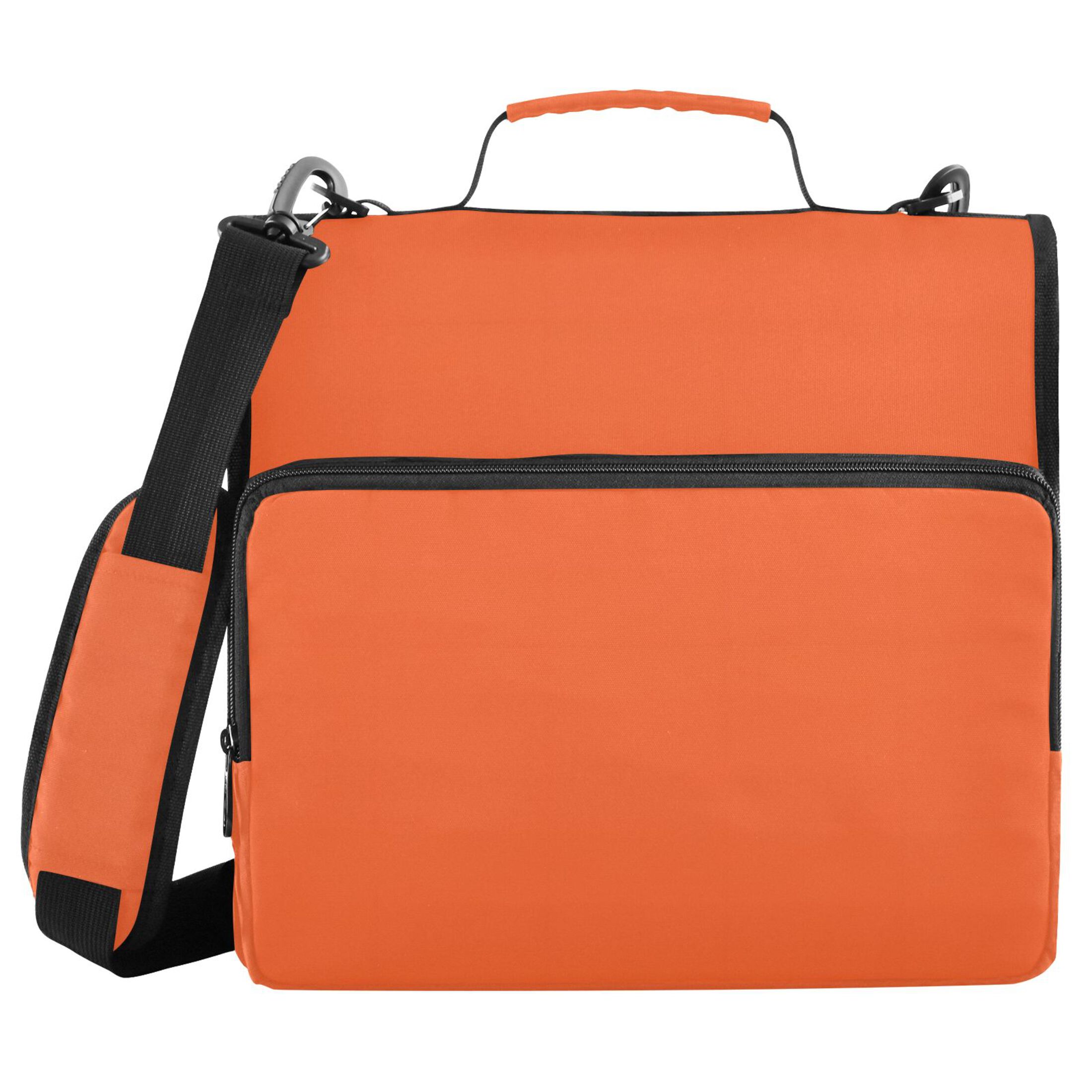 ALAZA Zipper Binder Orange Background 3 Ring Trapper Keeper File Folder Organizer Bag