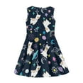 thumbnail image 3 of Renewold Lovely Sleeveless Summer Dress for Girls Easter Eggs Alpaca A Line Princess Dresses Outdoor Play Tour Twirly Skater Dress for Teens Kids 5-6, 3 of 5