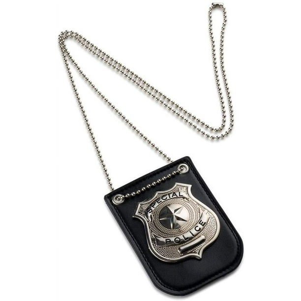Insignia de policía para niños de Dress Up America - Accesorios para disfraces de policía - Insignia de oficial de policía para policía Swat y FBI con cadena y clip para cinturón