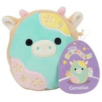 Squishmallows 5-Inch Cornelius the Cookie Cow with Blue Icing - Official 2026 Jazwares Plush - Soft & Squishy Stuffed Animal Toy - Gift for Kids, Girls & Boys