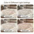 thumbnail image 7 of ODIKA 3'x5' Ultra-Soft Throw Mat, Ivory Vintage Tug Farmhouse Tone Distressed Bathroom Mongolian None Washable, Bare feet friendly, Easy Care Indoor rug for Bedside, Vanity, 7 of 7