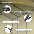 thumbnail image 6 of Grezone 10 x 20 ft Outdoor Canopy Carport Portable Car Tent Garage, 6 of 10