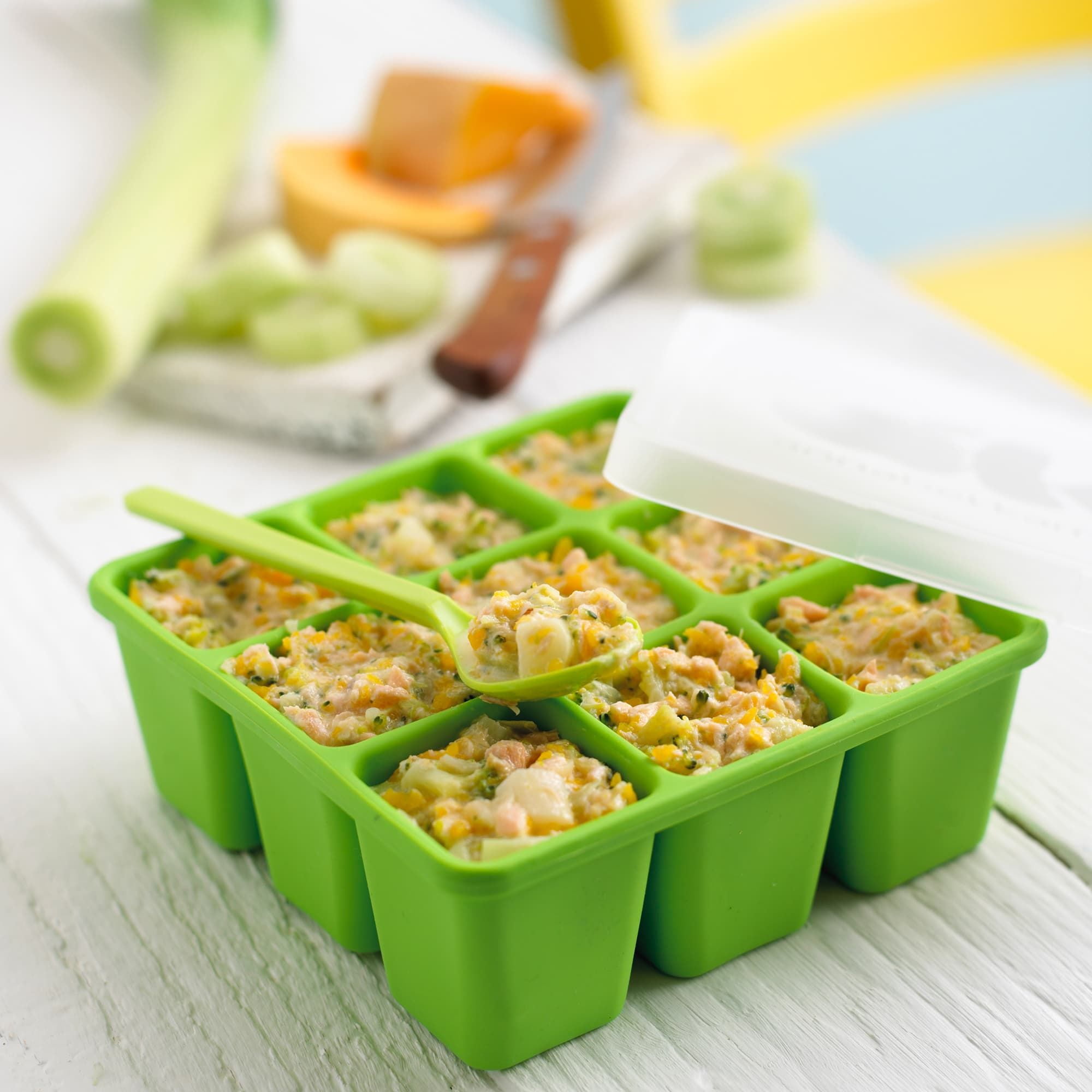 nuk food cube tray with lid