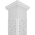 thumbnail image 4 of Ekena Millwork 12"W x 9'H Craftsman Classic Square Non-Tapered Mid-Century Fretwork Column w/ Tuscan Capital & Tuscan Base, 4 of 8