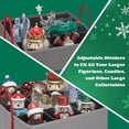 thumbnail image 4 of Nutcracker and Figurine Collectible Storage Box - Stores Up to 9-16-inch Tall Nutcrackers, Ornaments, and More - Holiday Decor Protective Organizer Container with Adjustable Dividers, 4 of 5