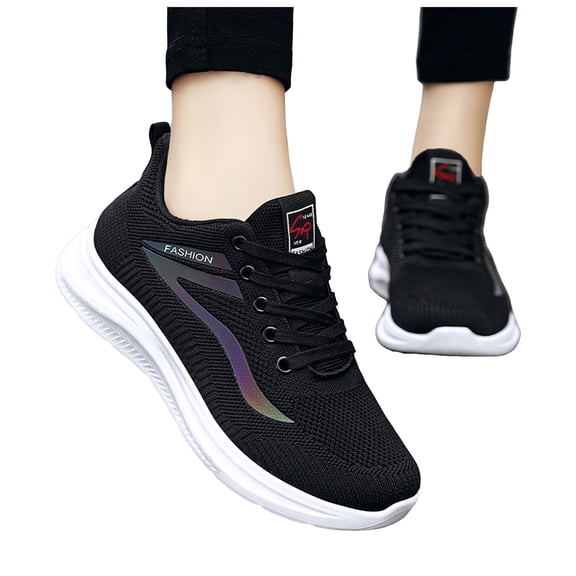 Athletic Running Tennis Shoes for Women Fall Flying Knit Comfortable Sneakers for Jogging Fitness Nursing Walking