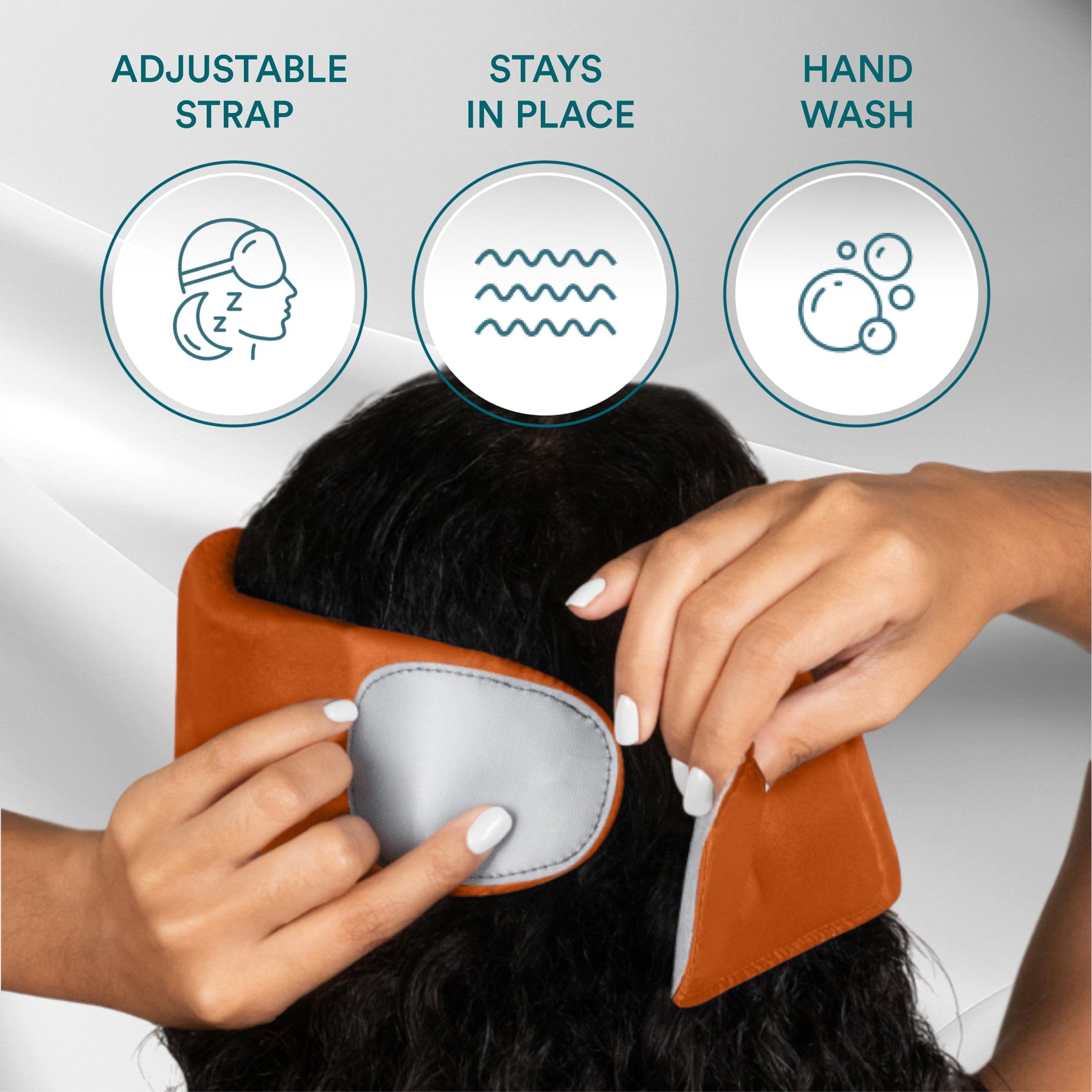 Homedics 100% Silk Sleep Mask, Orange