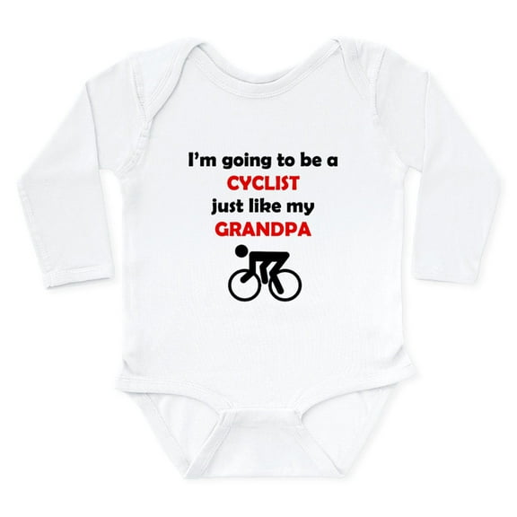 CafePress - Cyclist Like My Grandpa Body Suit - Long Sleeve Cotton Baby Bodysuit