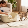 thumbnail image 1 of Oliegs Blanket Open Litter With Large Cat Litter Pan With High Walls & Tracking Rim Easy Clean Crib Durable Litter Container For Small & Big Cats Bring A Cushion (4 Styles), 1 of 4