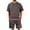 Beige, variant on Tiweut Men's Short Sets Summer Loose Fit Short Sleeve Crew Neck Tees and Shorts Two Piece Sports Set Suit for Man Beige,L