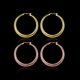 thumbnail image 4 of E031-A Compras gratis Pendientes chapados en oro de 18 quilates Pendientes de circón Oro rosa-110485.02 Likrtyny Para estrenar, 4 of 6