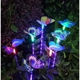 thumbnail image 1 of Solar Garden Lights,Multi-Color Changing Solar Powered Decorative Landscape Lighting Hummingbird Butterfly Dragonfly for Outdoor Path, Yard, Lawn, Patio, 1 of 5