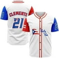 thumbnail image 1 of LS Puerto Rico #21 Roberto Clemente World Game Classic Men Baseball Jersey, 1 of 7
