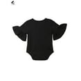 thumbnail image 4 of PULLIMORE Newborn Infant Baby Girls Clothes Long Flared Sleeve Romper Jumpsuit Bodysuit for 0-25 Months Baby (Black), 4 of 9