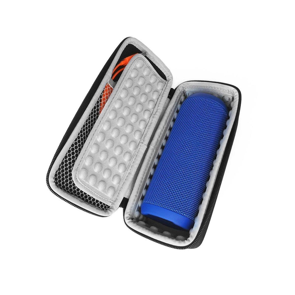 OFFIGAM Durable Black Eva Pouch for 3 Wireless Speakers with Impact Resistant Soft Interior