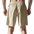 thumbnail image 4 of Men's Quick-Dry Summer Sports Shorts, Casual Zippered Multi-Pocket Outdoor Shorts with Breathable Mesh Lining ,Khaki XL, 4 of 5