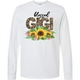 thumbnail image 3 of Inktastic Blessed Gigi Distressed Leopard Print and Sunflowers Long Sleeve T-Shirt, 3 of 5