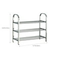 thumbnail image 3 of Garage Shoe Rack Multi Layer Stainless Steel Shoe Rack, Door Organizer, Simple Shoe Cabinet, 3 of 6