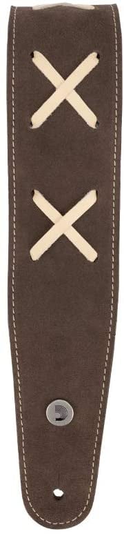 D'Addario Vintage Suede Guitar Strap, Brown