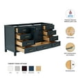 thumbnail image 2 of Ariel Cambridge 66 Inch Single Sink Base Cabinet In Midnight Blue, 2 of 10