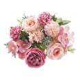 thumbnail image 1 of Artificial Flower Bouquet Rose Hydrangea Mixed Simulation Bouquet Living Room Bedroom Decoration Flower Ornament Multi Color Soft Decoration Flower Arrangement Silk Flower, Faux Flower, Decorative Fl, 1 of 6