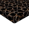 thumbnail image 4 of Ambesonne Abstract Fitted Sheet, Motifs in Earthy Colors, Twin Size, Black Umber Taupe, 4 of 5