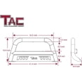 thumbnail image 5 of TAC Bull Bar Fits 2021-2025 Ford Bronco SUV 3" Black Front Bumper Grille Guard Brush Guard Off Road Accessories, 5 of 9