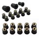 thumbnail image 1 of 5pcs M5 / M6 Motorcycle Rubber Well Nuts Accessories Fasteners Universal Motorcycle Modified Windshield Brass Rubber Nut, 1 of 5