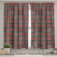 thumbnail image 2 of Ambesonne Colorful Valance & Curtain, Woman Kisses Lipstick Art, 55"x36", Black and Red, 2 of 7