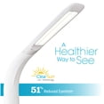 thumbnail image 2 of OttLite Purify LED Sanitizing Desk Lamp with Wireless Charging – Eliminates up to 99.9% of Bacteria, Touch Activated, Flexible Neck, Modern Light for Reading, Crafting & Office Desktop, 2 of 6