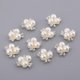 thumbnail image 4 of Un Paquete De 10 Piezas De Accesorios De Botón De Flor De Cristal De Joyería De De Imitación, Decoración De Boda DIY, Accesorios Para El Cab Moonlight Silver Macarena Botones de perlas Flatback, 4 of 8