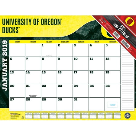 2019 22x17 Desk Calendar Oregon Ducks Walmart Com