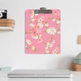thumbnail image 5 of Fashion Clipboard, Floral Design, Standard A4 Letter Size, 12.5" x 9", Wooden Clipboard, Low Profile Clip, Decorative Clipboard, by Better Office Products (Cherry Blossoms), 5 of 5