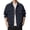 Navy, variant on Men's Multi-Pocket Utility Shirt Jacket, Casual Lapel Button Down Long Sleeve Cotton Work Shirt Shacket Trucker Jacket Size M-5XL Yellow
