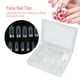 thumbnail image 4 of Uñas postizas, 140 piezas, sistema dual, forma de uñas postizas, puntas de extensión de gel UV, bricolaje, funcionamiento suave, 4 of 12