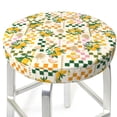 thumbnail image 3 of Daiia Hawaii Palms Stool Covers Round,Round Bar Stool Covers Waterproof Bar Chair Covers Washable Stool Cushion Slipcover for 12-14 Inch Chair-13 inch, 3 of 7