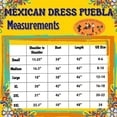 thumbnail image 2 of Leos Imports Mexican Dress Puebla (X-Large, Aqua), 2 of 2
