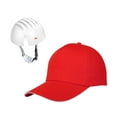 thumbnail image 3 of Kuntesetty Sports Bump Hat Baseball Bump Hat with Cap Insert Shockproof Summer Hard Cap for red, 3 of 9