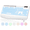 White, variant on Wagpak Wireless Keyboard 7 Color Backlit Wrist Rest Rechargeable 112 Keys Quiet Keyboard-White