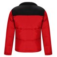 thumbnail image 6 of Pejock Men's Winter Down Jacket - Warm Insulated Patchwork Stand Collar Coat, Long Sleeve Zipper Closure Polyester Outerwear for Casual Daily Outdoor Wear, 6 of 6