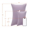 thumbnail image 4 of Ntbay 2 Pack Microfiber Soft Tiny Pillows, Machine Washable Travel Pillows, 11" x 7", Lavender Purple, 4 of 5