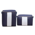 thumbnail image 2 of Gnmfd 2PC Foldable Cloth Clothing Storage Bag Organizer, Large Underwear and Blanket Storage for Closet, Bedroom, Under Bed, Home Office, Christmas Decorations Storage, Holiday Closet Organization, 2 of 7