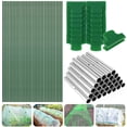 thumbnail image 1 of Greenhouse Hoops Frame Tunnel Kit 17 Inches Long Detachable Garden Hoops Rust-Free Fiberglass Garden Support Frame with 18 Clips for Netting Raised Beds Garden, 1 of 11