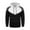 White, variant on Mens Color Block Hoodies Sweatshirts Casual Drawstring Pullover Sweatshirt Kangaroo Pocket Long Sleeve Hooded Outdoor Running Workout Tops Red,S