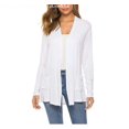 thumbnail image 1 of QJUHUNG Women Lightweight Summer Cardigans Open Front Casual Solid Color Long Sleeve Knit Sweater Cover Up with Pockets, 1 of 7